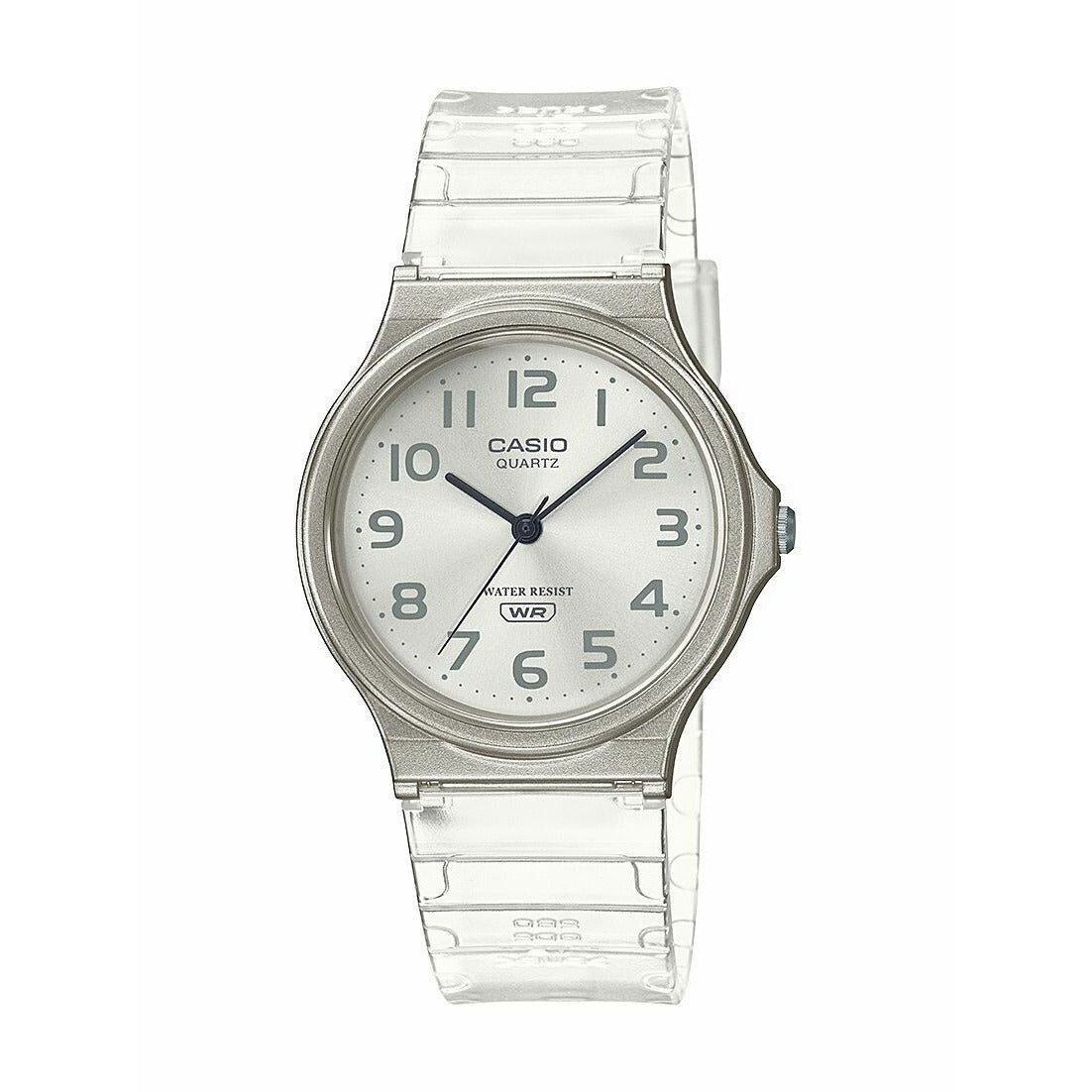 Casio MQ-24S Analog Watch – Transparent White