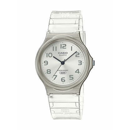 Casio MQ-24S Analog Watch – Transparent White