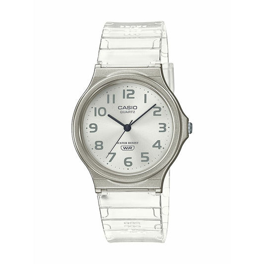 Casio MQ-24S Analog Watch – Transparent White