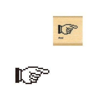 Kodomo no Kao Pointing Hand Mini Rubber Stamp