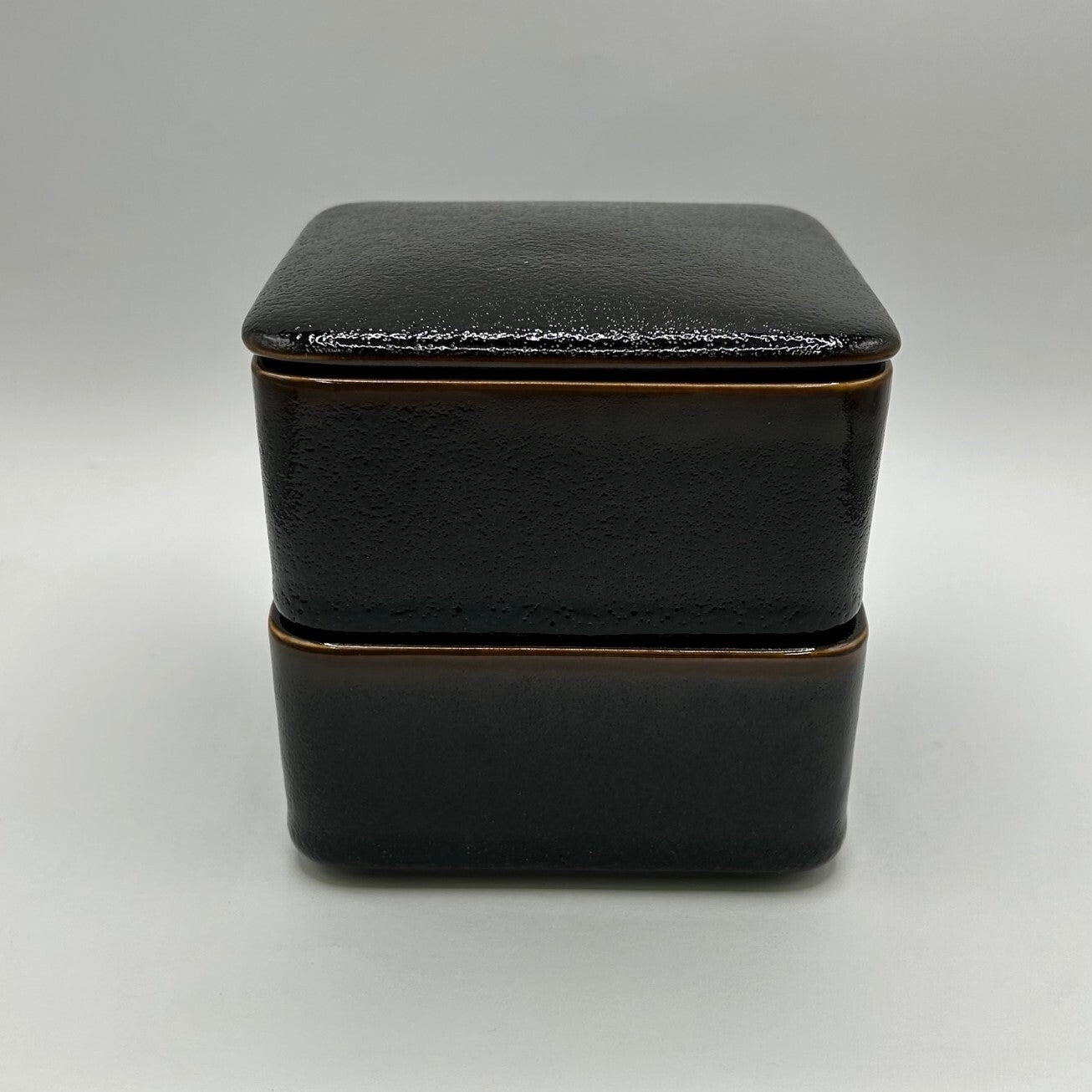 Japanese Porcelain Stacking Storage Set - 2 Containers & Lid