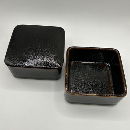 Japanese Porcelain Stacking Storage Set - 2 Containers & Lid