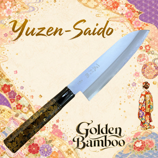 Golden Bamboo Santoku Knife
