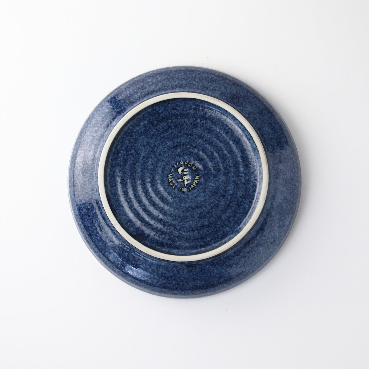 Mino Ware Pasta Bowl, Navy Blue Koi Fish