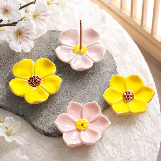 Flower Ceramic Incense Holder