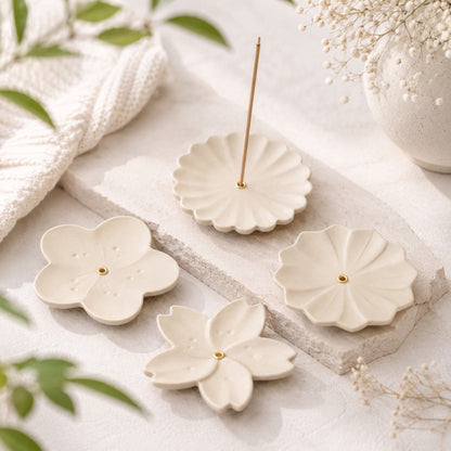 Flower Ceramic Incense Holder