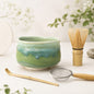 Jade Glaze Matcha Bowl, Whisk, Scoop & Strainer Set | 4 pc.