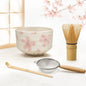 Mino Ware Sakura Matcha Bowl Set — 4-Piece (Cherry Blossom)