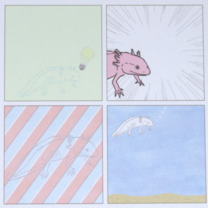 Axolotl Square Memo Pad