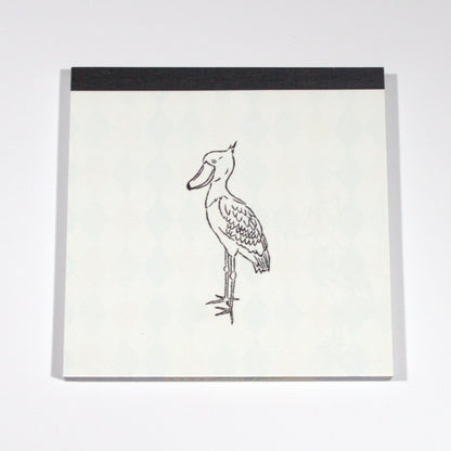 Shoebill Square Memo Pad