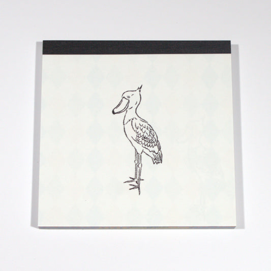 Shoebill Square Memo Pad