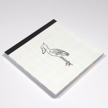 Shoebill Square Memo Pad