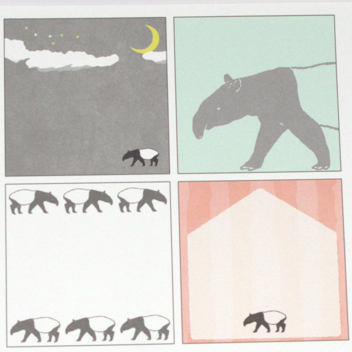 Tapir Square Memo Pad