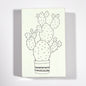 Prickly Pear Cactus Rubber Stamp