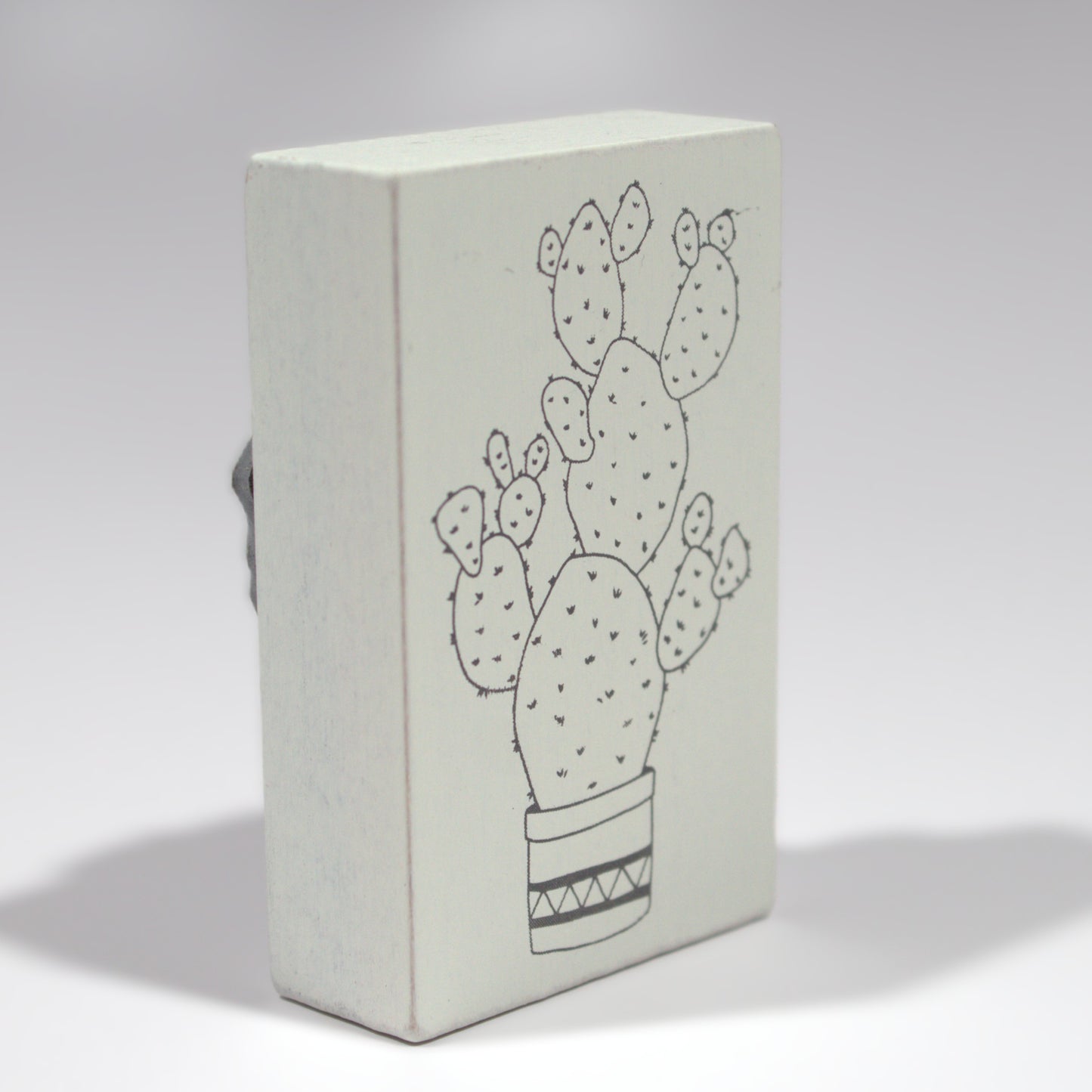 Prickly Pear Cactus Rubber Stamp