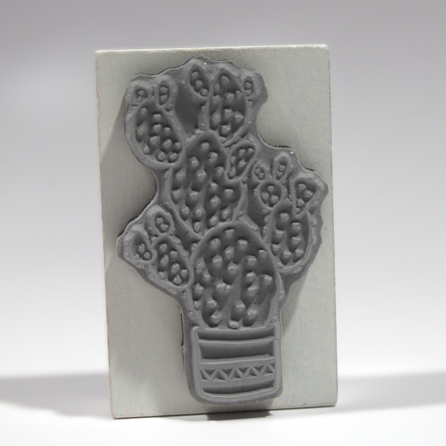 Prickly Pear Cactus Rubber Stamp