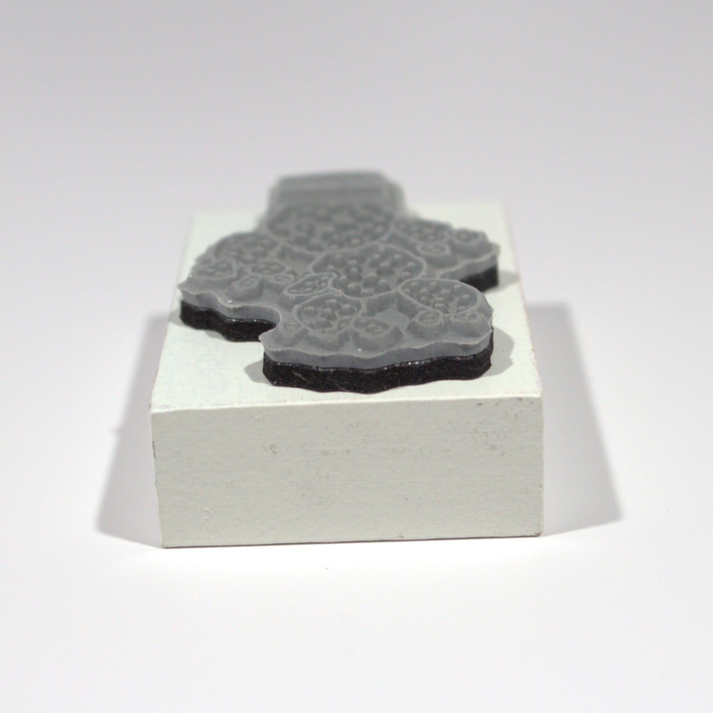 Prickly Pear Cactus Rubber Stamp