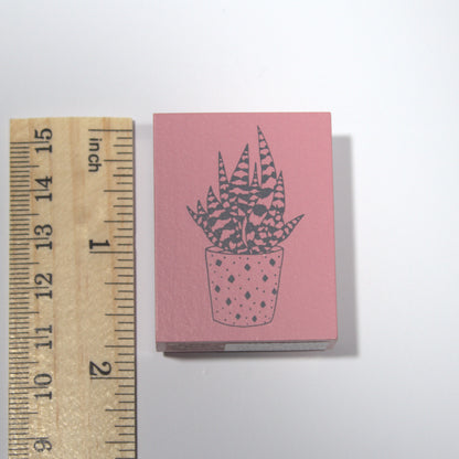 Succulent in Pot Rubber Stamp
