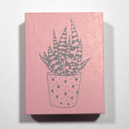 Succulent in Pot Rubber Stamp