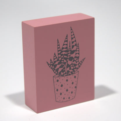Succulent in Pot Rubber Stamp
