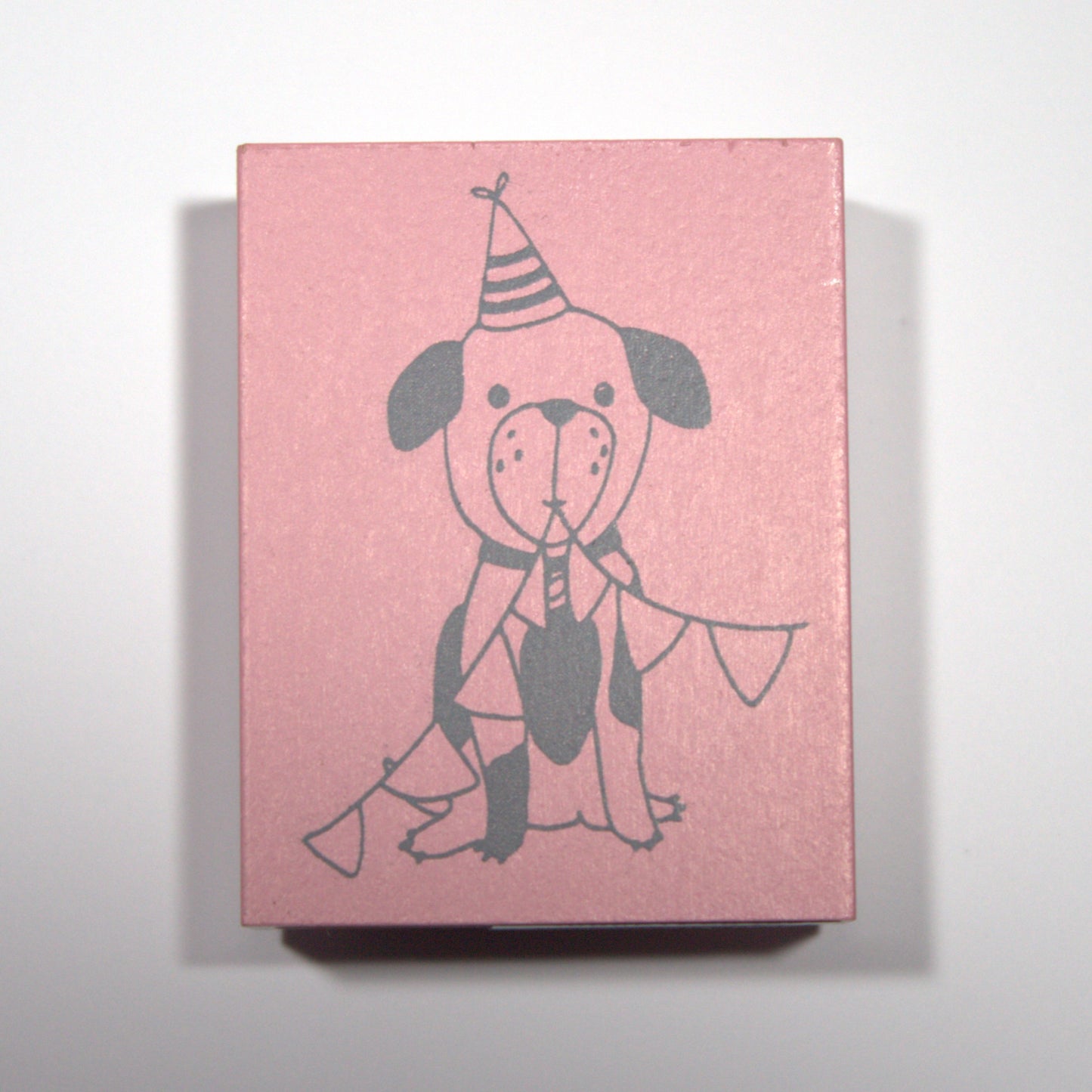 Party Dog Rubber Stamp