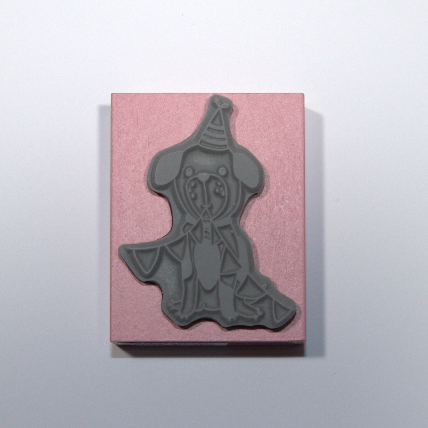Party Dog Rubber Stamp
