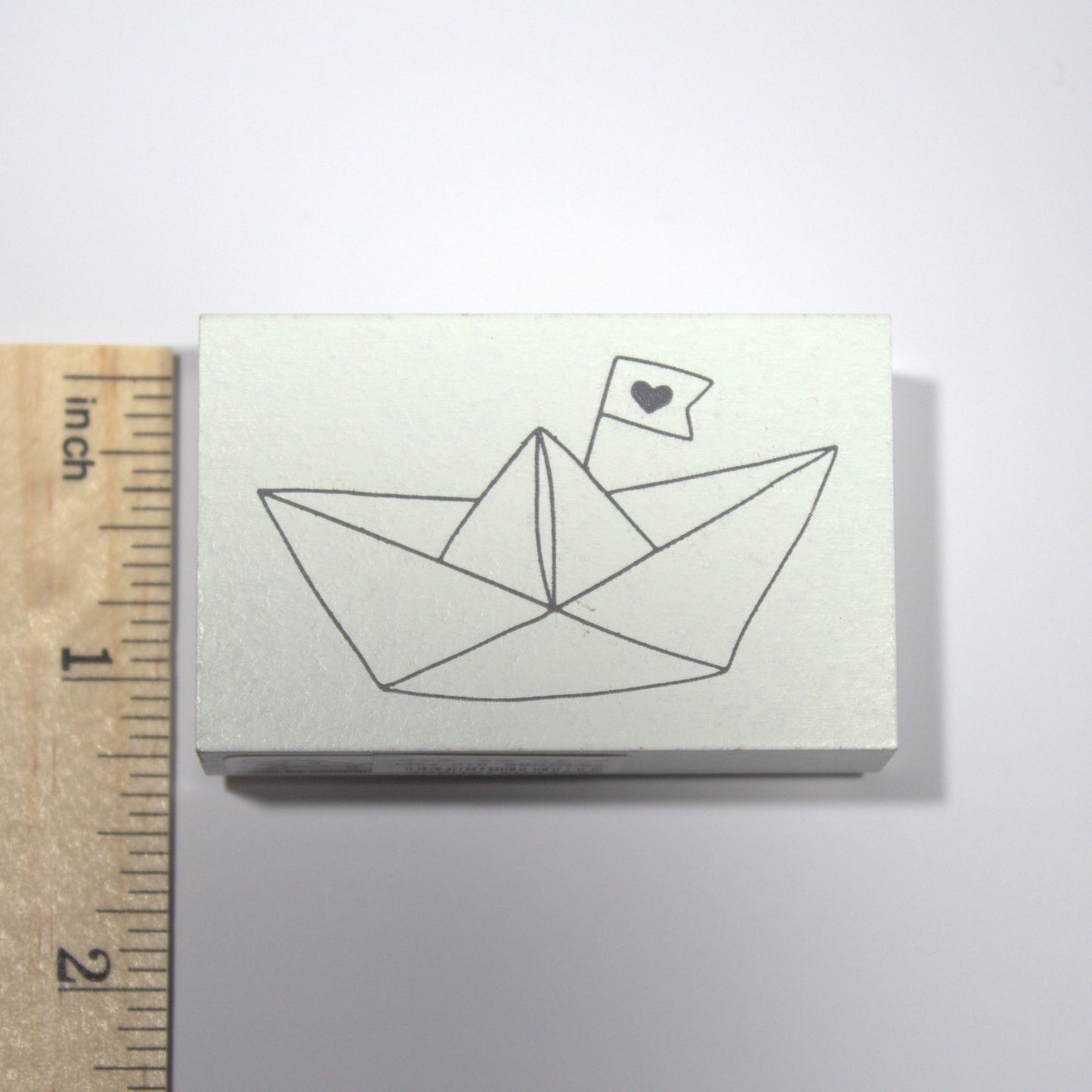 Paper Boat Rubber Stamp