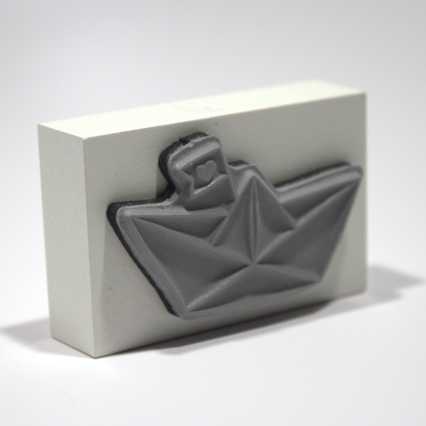 Paper Boat Rubber Stamp