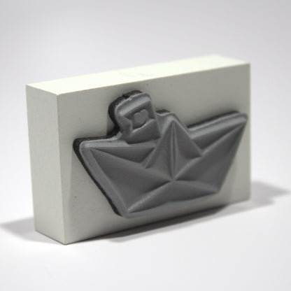 Paper Boat Rubber Stamp
