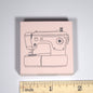 Sewing Machine Rubber Stamp