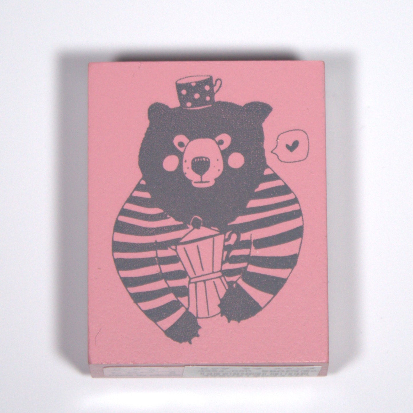 Coffee Bear Rubber Stamp