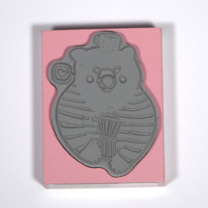 Coffee Bear Rubber Stamp