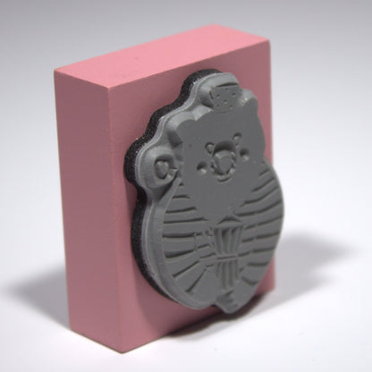 Coffee Bear Rubber Stamp
