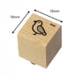 Perched Bird Mini Rubber Stamp