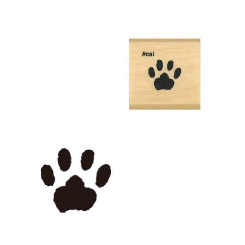 Kodomo no Kao Paw Print Mini Rubber Stamp