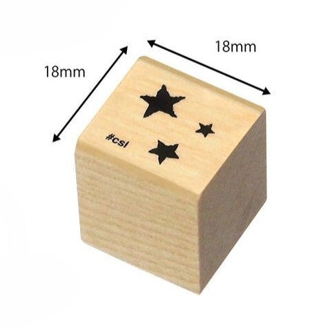 Kodomo no Kao Stars Mini Rubber Stamp