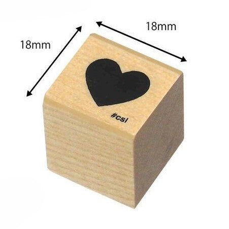Kodomo no Kao Heart Mini Rubber Stamp