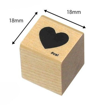 Kodomo no Kao Heart Mini Rubber Stamp