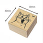 Yelling Cat Face Rubber Stamp