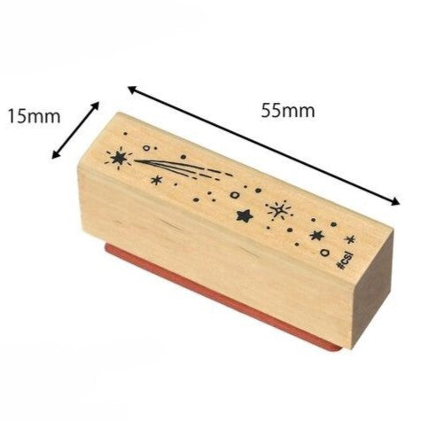 Kodomo no Kao Shooting Star Rubber Stamp