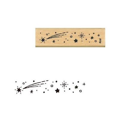 Shooting Star Rubber Stamp