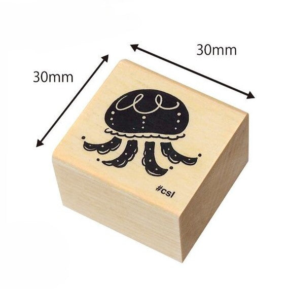 Jellyfish Rubber Stamp