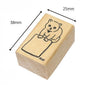 Cat Holding a Note Rubber Stamp