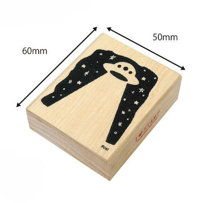 UFO Rubber Stamp