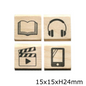 KODOMO NO KAO / Bullet journal stamp 4P set — Stamps:Notebook stamp club 4P set