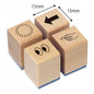 Attention Marks Mini Rubber Stamp Set of 4