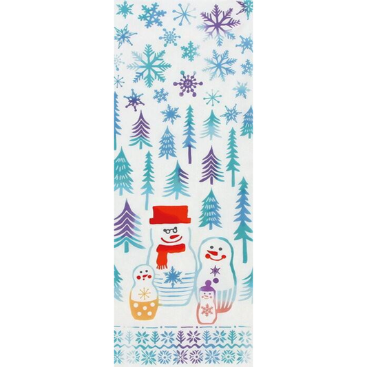 Tenugui Towel Tenugui Deer Made in Japan — Snowman Matryoshka / 1 item