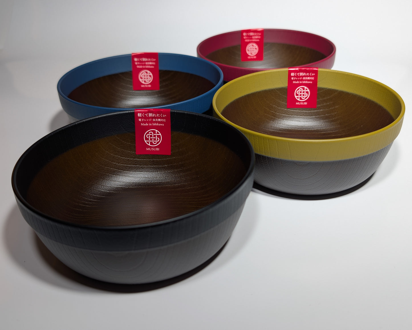 Musubi Donburi Bowl – 2 Sizes - Navy Rim