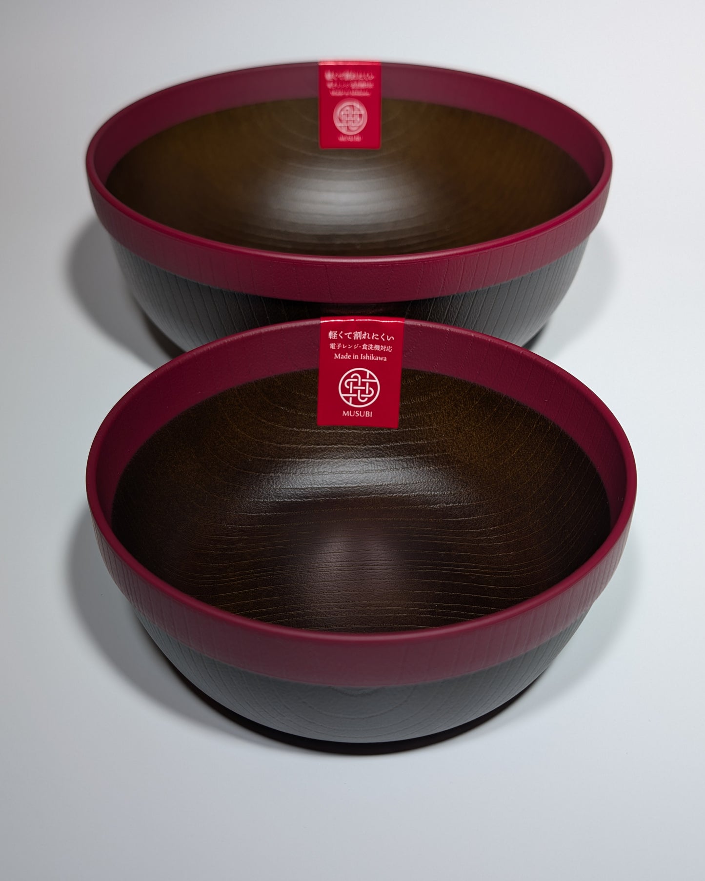 Musubi Donburi Bowl – 2 Sizes - Red Rim