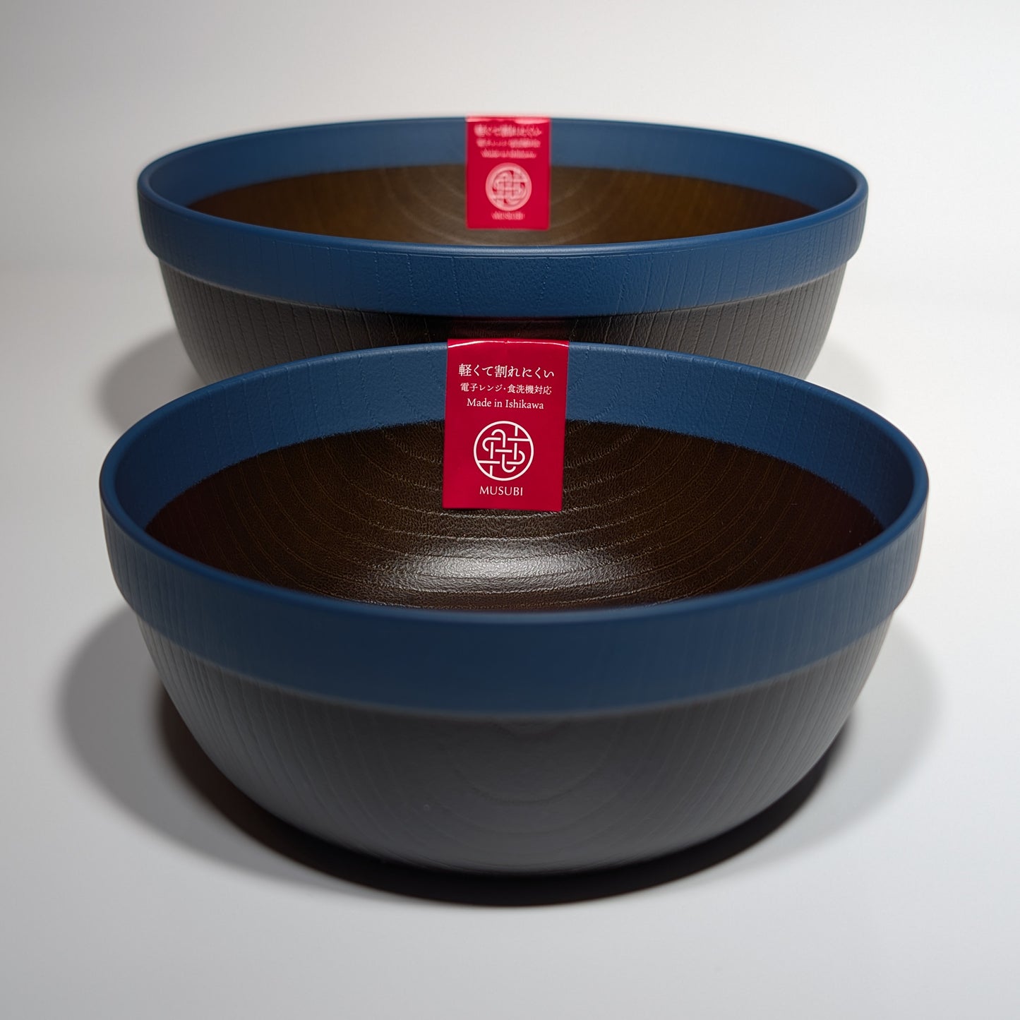 Musubi Donburi Bowl – 2 Sizes - Navy Rim
